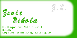 zsolt mikola business card